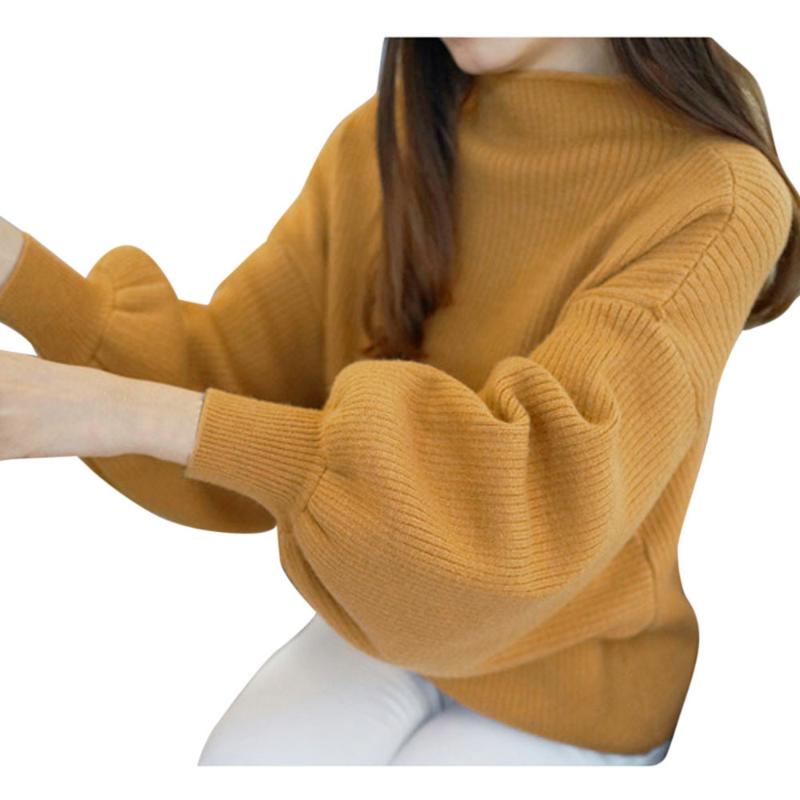Half 2020 new college wind turtleneck pullovers female relaxed joker lantern sleeve knit, Beige
Half 2020 new college wind turtleneck pullovers female relaxed joker lantern sleeve knit, Beige