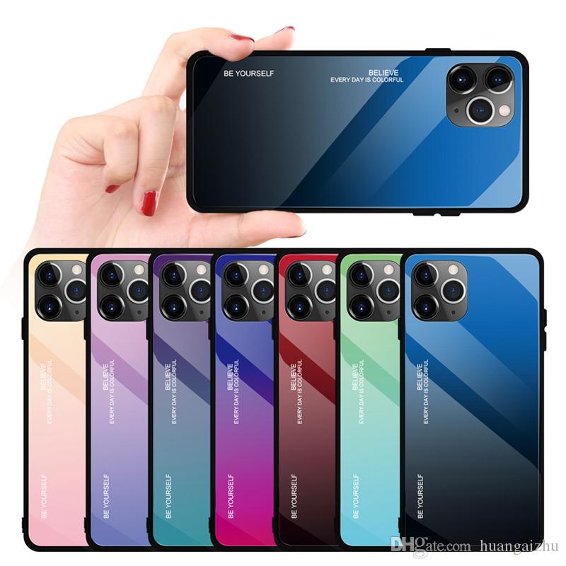 Fashion Changing Colors For iPhone 11/iPhone 11 Pro/iPhone 11 Pro Max Anti-knock TPU+9H Tempering Glass Protect Cover Shockproof Case
Fashion Changing Colors For iPhone 11/iPhone 11 Pro/iPhone 11 Pro Max Anti-knock TPU+9H Tempering Glass Protect Cover Shockproof Case