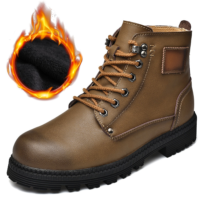 2019 Autumn Winter Boots Men Genuine Leather Shoes Warm Plush for Cold Winter Fashion Male Footwear Men Ankle Boots KA1825, Black for autumn
2019 Autumn Winter Boots Men Genuine Leather Shoes Warm Plush for Cold Winter Fashion Male Footwear Men Ankle Boots KA1825, Black for autumn