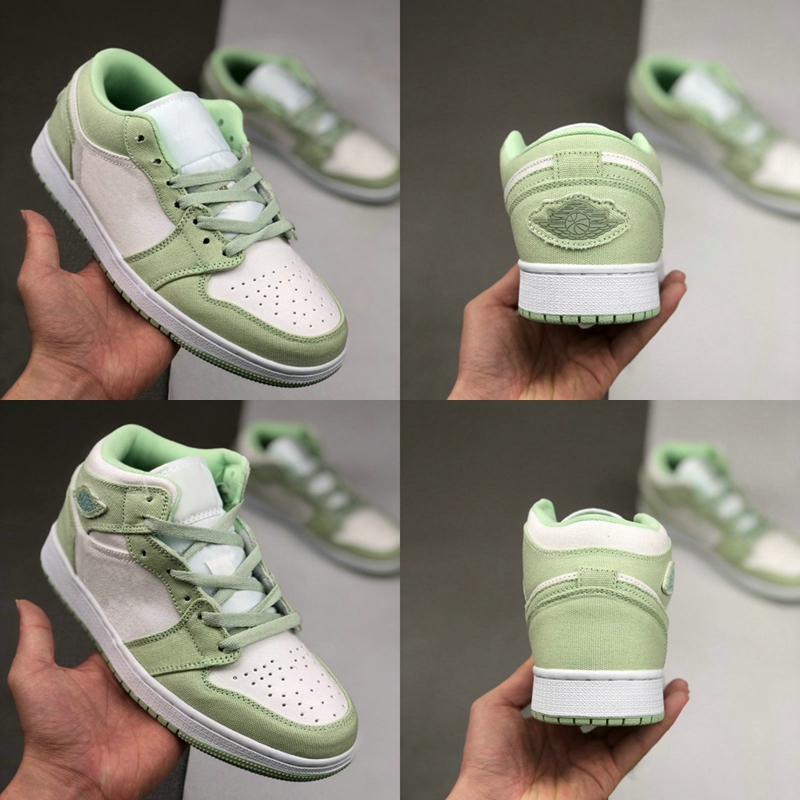 2020 New Spruce Aura Mid Low 1 Jumpman 1s Mens Basketball Shoes Womens Green White Fearless Sport Sneakers des Chaussures Trainers Zapatos
2020 New Spruce Aura Mid Low 1 Jumpman 1s Mens Basketball Shoes Womens Green White Fearless Sport Sneakers des Chaussures Trainers Zapatos