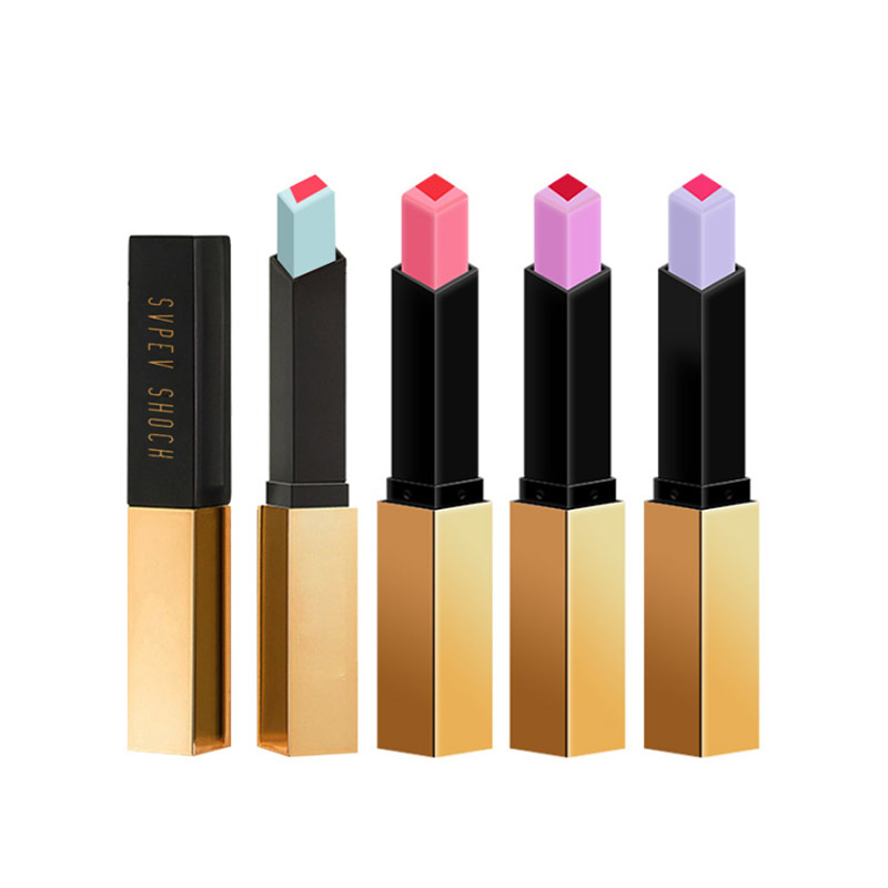 MYG Gradient lipstick golden tube V type lipstick 2 color matte lasting-long velvet, V6
MYG Gradient lipstick golden tube V type lipstick 2 color matte lasting-long velvet, V6