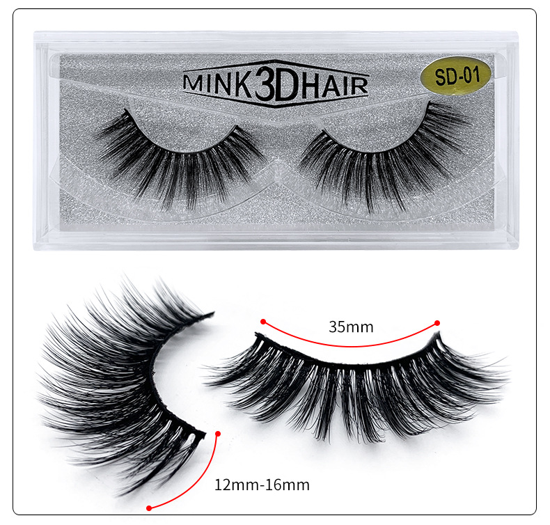 3D Mink Eyelashes 1Pair Thick Fake Lashes Luxury HandMade Volume Lashes Extension Reusable False Eyelashes
3D Mink Eyelashes 1Pair Thick Fake Lashes Luxury HandMade Volume Lashes Extension Reusable False Eyelashes