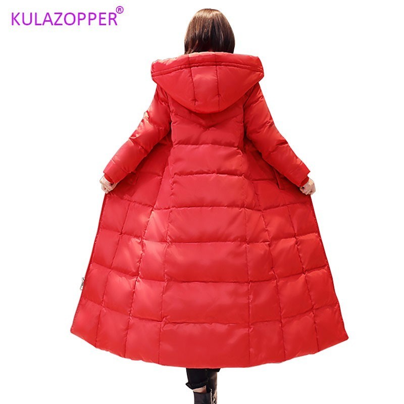 KULAZOPPER Plus size Down Jackets Women' 2019 Winter New Platinum White Duck Down Long Woman Slim Hooded Outside Coats LZ026, Black
KULAZOPPER Plus size Down Jackets Women' 2019 Winter New Platinum White Duck Down Long Woman Slim Hooded Outside Coats LZ026, Black