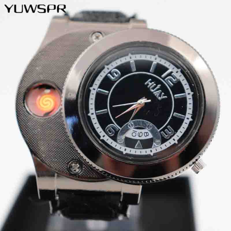 Cigarette lighter watch men with USB Rechargeable Casual Flameless lighter fashion Quartz Watches men Gifts F668 1pcs, F668 white no box
Cigarette lighter watch men with USB Rechargeable Casual Flameless lighter fashion Quartz Watches men Gifts F668 1pcs, F668 white no box