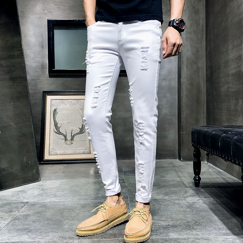 White Red Straight Denim Trousers High Quality Soft Men's Casual Stretch Trousers Fashion Men's Street Casual Denim Pants Homme
White Red Straight Denim Trousers High Quality Soft Men's Casual Stretch Trousers Fashion Men's Street Casual Denim Pants Homme
