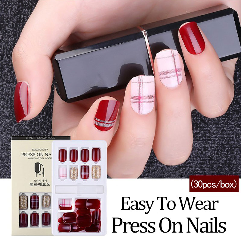 30Pcs/Set Reusable Acrylic Fake Nails With Adhesive Sticker Glue Press On Nail Full Cover Nail Tips Extension Manicure Tool, 03
30Pcs/Set Reusable Acrylic Fake Nails With Adhesive Sticker Glue Press On Nail Full Cover Nail Tips Extension Manicure Tool, 03