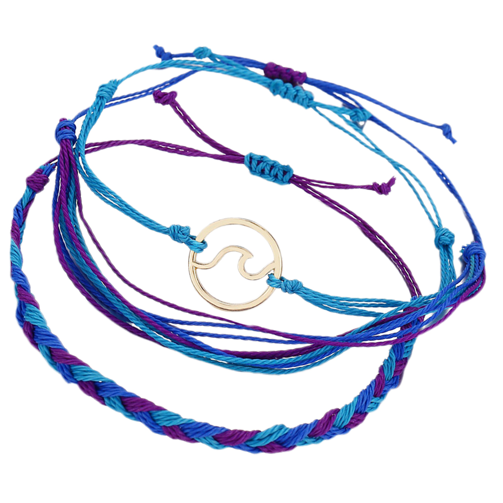 Bracelet Set Multilayer Braided Wave 3 Pieces Unisex Chain Boho Bangle, Golden;silver
Bracelet Set Multilayer Braided Wave 3 Pieces Unisex Chain Boho Bangle, Golden;silver