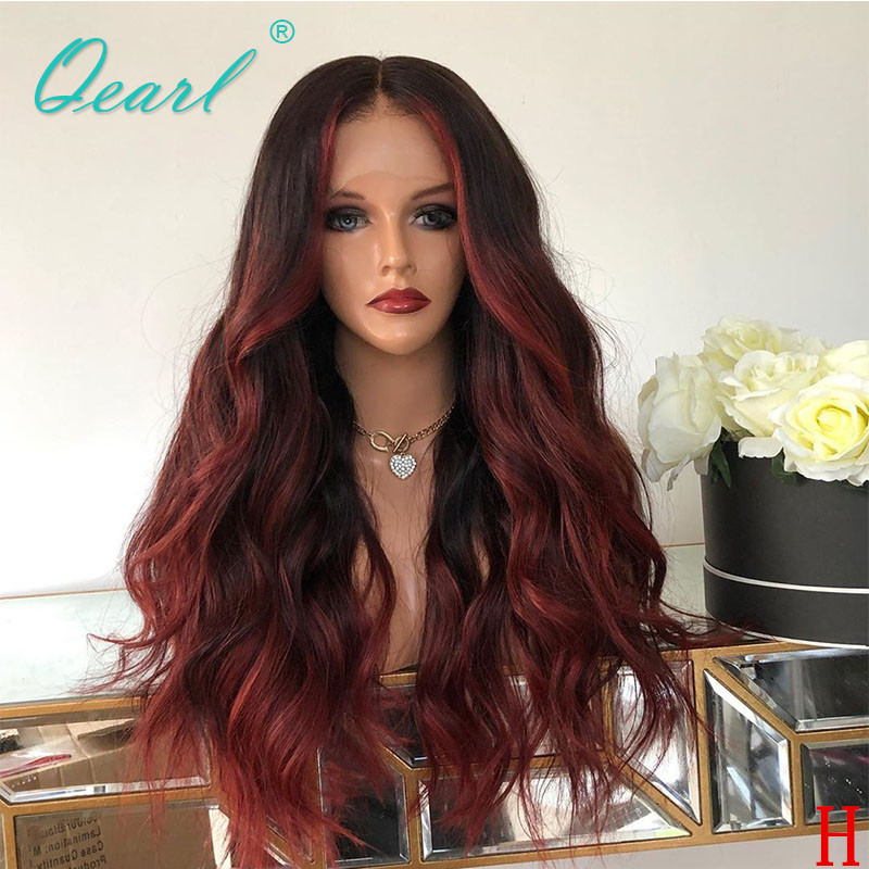 Red Balayage Ombre Color Lace Front Wig 13x4 Human Hair Wigs Remy Wavy Hair 150% 180% Preplucked with Baby Hairs Qearl
Red Balayage Ombre Color Lace Front Wig 13x4 Human Hair Wigs Remy Wavy Hair 150% 180% Preplucked with Baby Hairs Qearl
