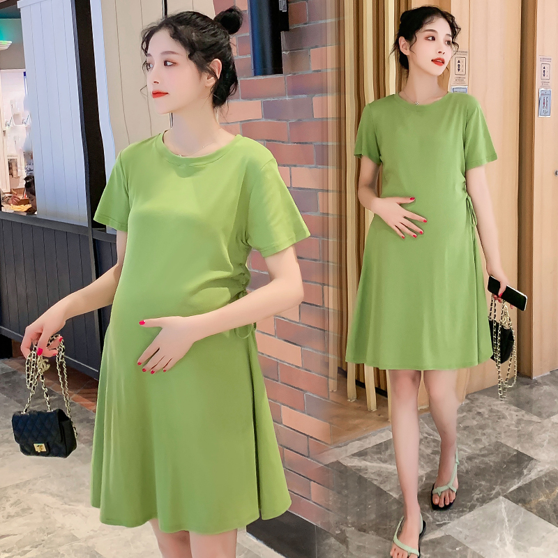 6681# Maternity Dress Summer Cotton O Neck Short Sleeve Loose Stylish Dress for Pregnant Women Mom, Black
6681# Maternity Dress Summer Cotton O Neck Short Sleeve Loose Stylish Dress for Pregnant Women Mom, Black