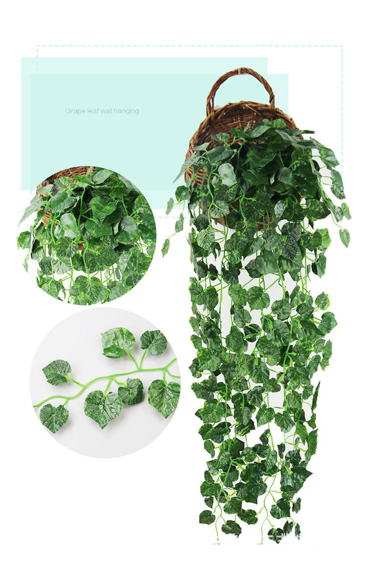 90cm Hanging Vine Leaves Artificial Greenery Artificial Plants Leaves Garland Home Garden Wedding Decorations Wall Decor AVL01-04, Green
90cm Hanging Vine Leaves Artificial Greenery Artificial Plants Leaves Garland Home Garden Wedding Decorations Wall Decor AVL01-04, Green