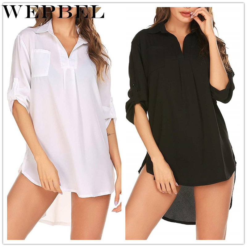 WEPBEL Women's Swimsuit Beach Cover Up Shirt Bikini Beachwear Bathing Suit Beach Dress, Black
WEPBEL Women's Swimsuit Beach Cover Up Shirt Bikini Beachwear Bathing Suit Beach Dress, Black