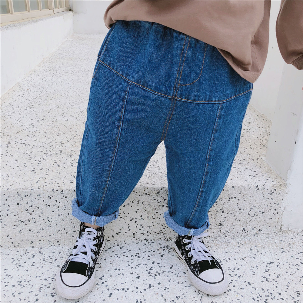 2019 Spring New Arrival Korean style cotton pure color all-match fashion loose jeans pants for cute sweet baby girls and boys, Blue
2019 Spring New Arrival Korean style cotton pure color all-match fashion loose jeans pants for cute sweet baby girls and boys, Blue