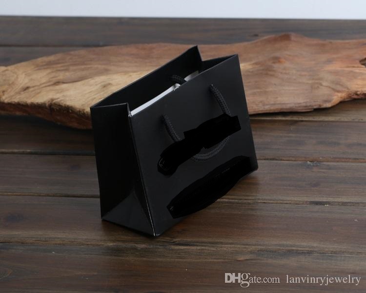 Hot sale High quality jewelry package boxes black fake leather PU material necklace bracelet ring boxes gift boxes with velvet pouch