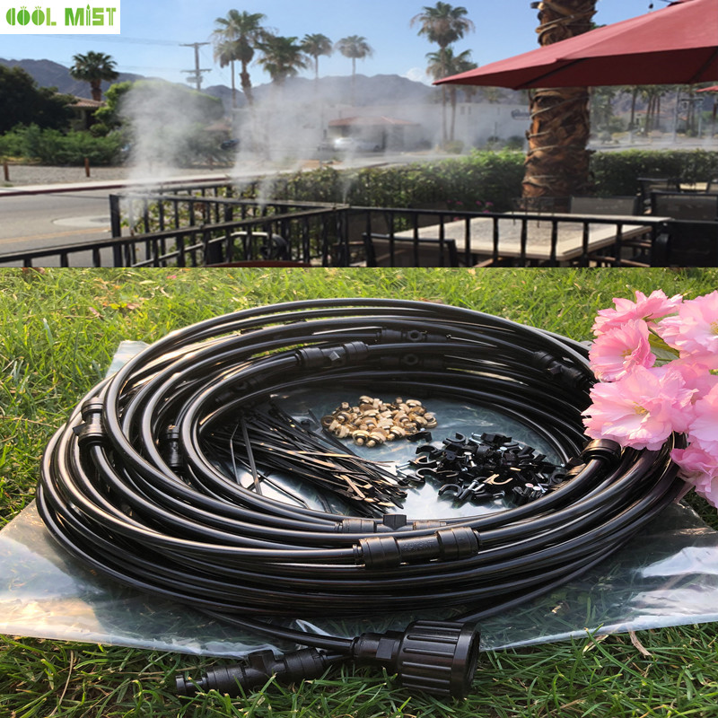 S031 Total 60ft tubing 26pcs nozzle mist 18m Length Low pressure patio misting system, Mist Irrigation System, Patio Misting Kit
S031 Total 60ft tubing 26pcs nozzle mist 18m Length Low pressure patio misting system, Mist Irrigation System, Patio Misting Kit