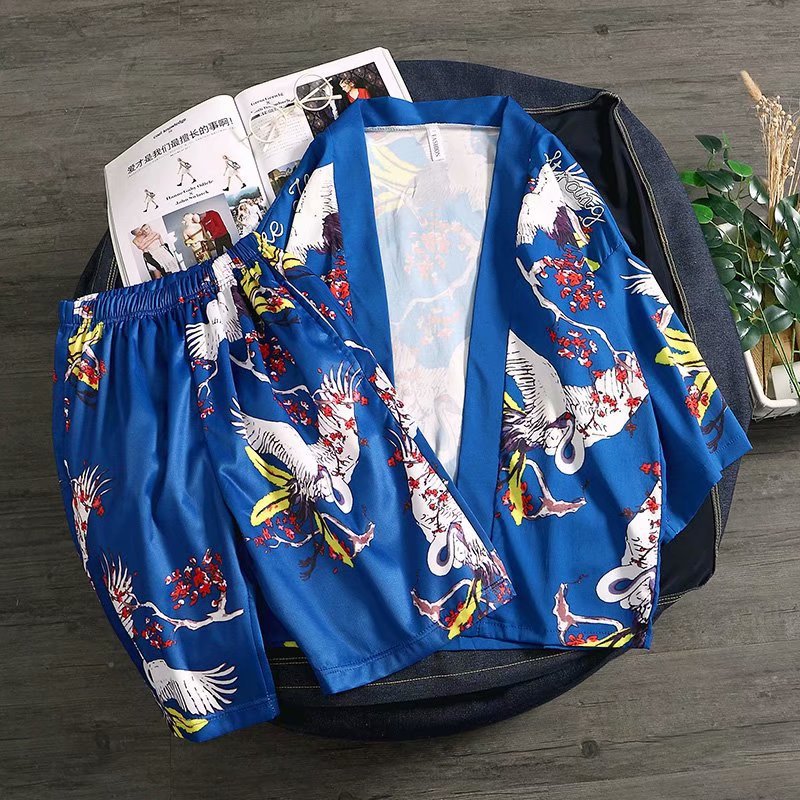 Yukata Men 2020 Summer Boho Print Kimonos Shorts Beach Suit Haori Asian Clothes Shirt Kimono Cardigan Men Japanese Pajamas Mens
Yukata Men 2020 Summer Boho Print Kimonos Shorts Beach Suit Haori Asian Clothes Shirt Kimono Cardigan Men Japanese Pajamas Mens