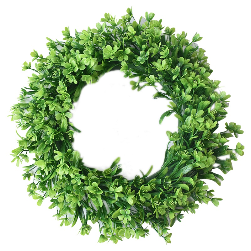 Artificial Green Leaf Wreath - 42Cm Simulation Clover Wreath Outdoor Green Front Door Wall Window Decoration
Artificial Green Leaf Wreath - 42Cm Simulation Clover Wreath Outdoor Green Front Door Wall Window Decoration