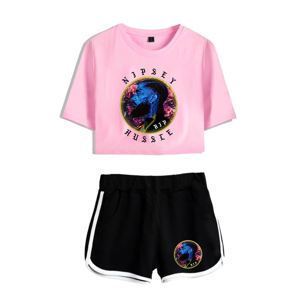 Women Two Piece Outfits Rip Nipsey Hussle Summer 2 Piece Set Crop Top and Short Pants Tracksuit for Women Sets Hip Hop Clothing, 016
Women Two Piece Outfits Rip Nipsey Hussle Summer 2 Piece Set Crop Top and Short Pants Tracksuit for Women Sets Hip Hop Clothing, 016