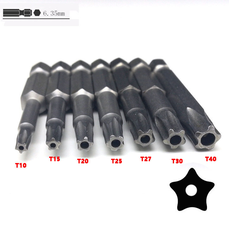 7Pcs Set Star Bit Screwdriver Drill Bits Screw Driver Magnetic 1/4" Hex Shank Hand Tools Five-pointed Star Bore Hole
7Pcs Set Star Bit Screwdriver Drill Bits Screw Driver Magnetic 1/4" Hex Shank Hand Tools Five-pointed Star Bore Hole