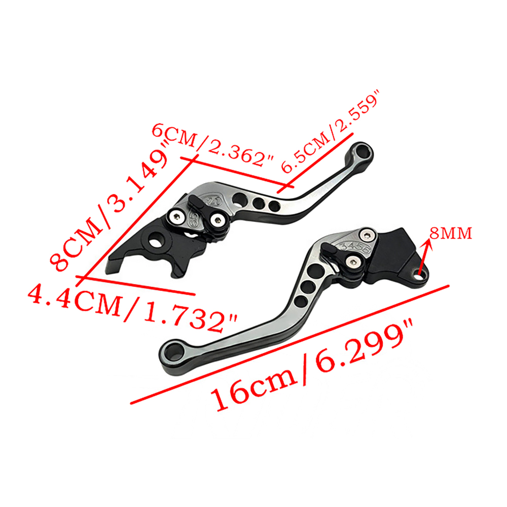 Alloy Motorcycle Brake Handle GY6 CNC Moto Clutch Brakes Lever Handle High Quality Fit for Motorbike Modification