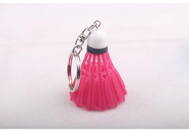 10 Pcs/Lot High Quality Mini Badminton Shuttlecock Key Chain Keychain Keyring Pvc Souvenir Mix Color Car Key Chains Holder