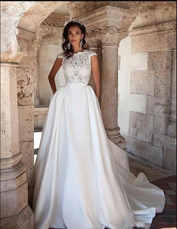 2020 new arrival cheap krikor jabotian short lace wedding dresses bateau cap sleeves backless knee length A line beach bridal gowns, Gold
2020 new arrival cheap krikor jabotian short lace wedding dresses bateau cap sleeves backless knee length A line beach bridal gowns, Gold