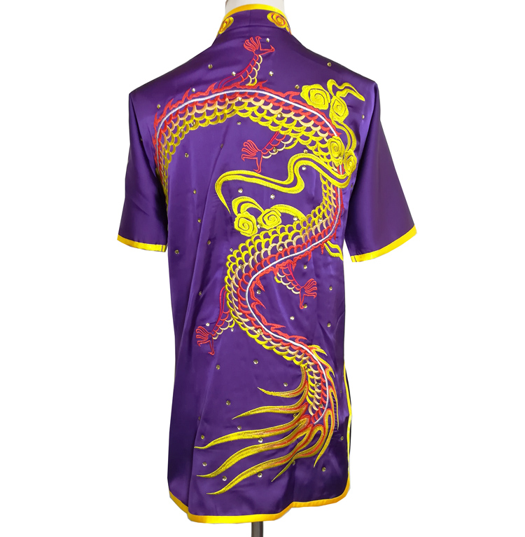 Chinese wushu uniform Kungfu clothes Martial arts suit taolu outfit Routine garment changquan kimono for men women boy girl kids a
