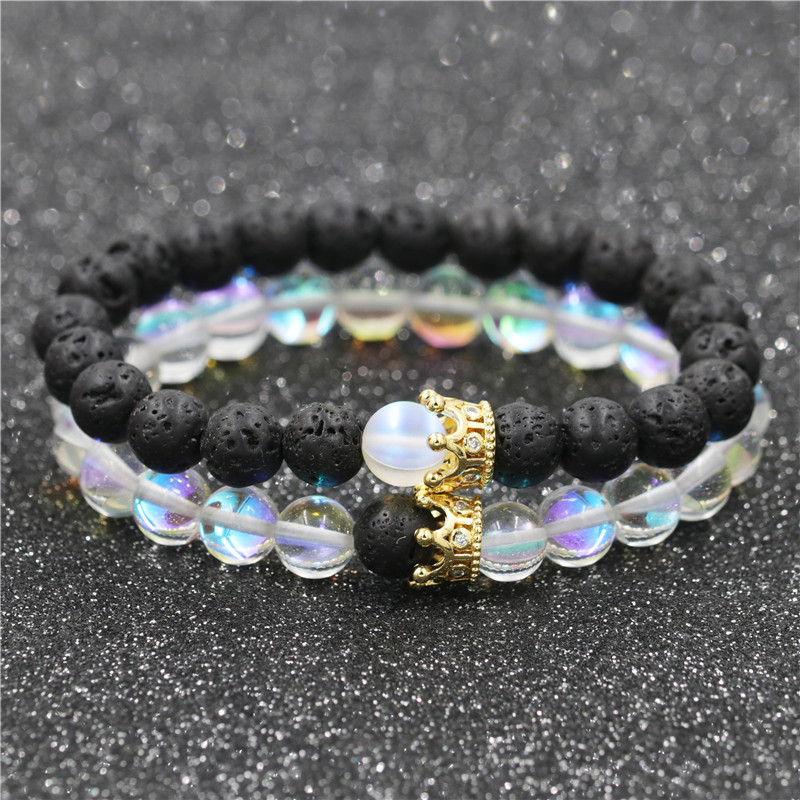 Couples Friendship Bracelet Distance Bracelets Moonstone Bead Lover Crown Birthday Gifts for Her and Him
Couples Friendship Bracelet Distance Bracelets Moonstone Bead Lover Crown Birthday Gifts for Her and Him