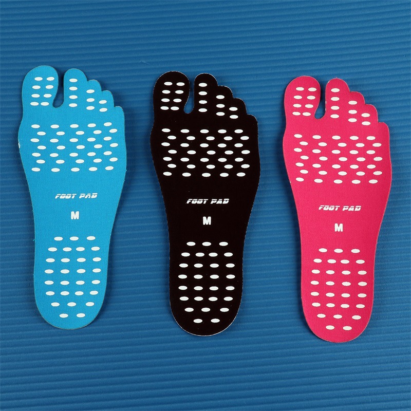 Feet Sticker Foot Stick on Soled Sticky Pads For Feet Anti-slip Beach Sock Waterproof Insole Feet Protection 4 Size High Quality