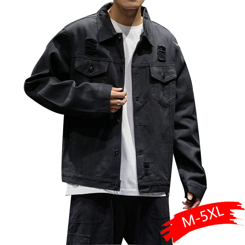 Men Light Blue Denim Jackets Holes Jean Jackets Streetwear Casual Denim Coats Men Cotton Outwear Slim Size 5XL, Black
Men Light Blue Denim Jackets Holes Jean Jackets Streetwear Casual Denim Coats Men Cotton Outwear Slim Size 5XL, Black