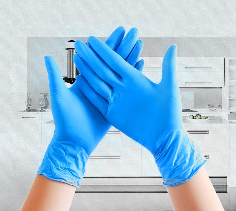 100Pcs Disposable Gloves Nitrile Latex Gloves Dishwashing Home Service Catering Hygiene Kitchen Garden Cleaning Gloves wholesale in stock