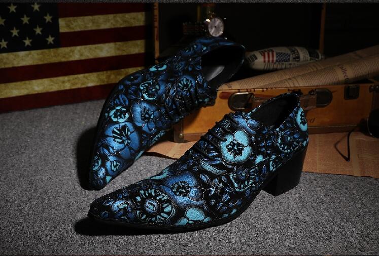 Flowers Fashion Leather Shoes Printing Oxford Shoes New Business Dress Men party Pointed Toe Lace-up Formal
Flowers Fashion Leather Shoes Printing Oxford Shoes New Business Dress Men party Pointed Toe Lace-up Formal