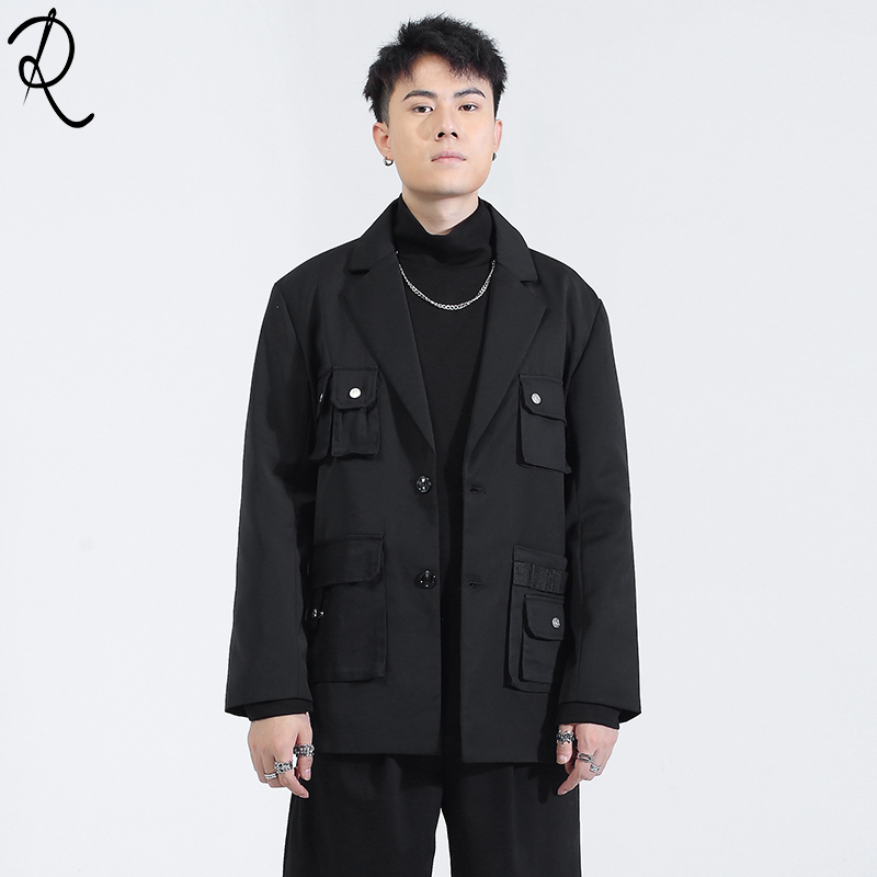 6XL!!Original men' clothing autumn winter outfit personality joker pocket patchwork loose tactical suit jacket men' suit, Black
6XL!!Original men' clothing autumn winter outfit personality joker pocket patchwork loose tactical suit jacket men' suit, Black