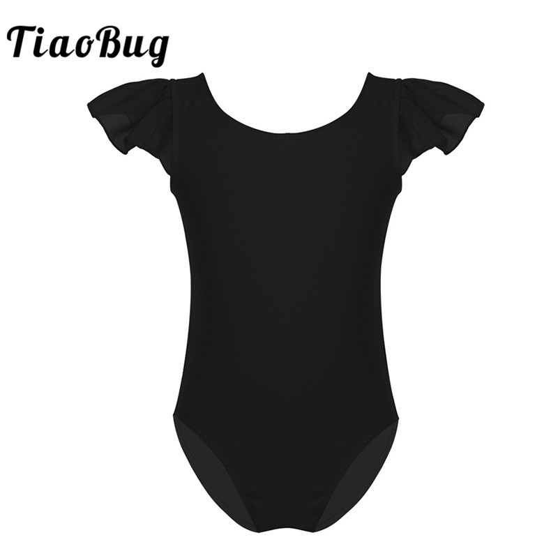 TiaoBug Kids Cotton Ruffle Sleeve Professional Ballet Leotard Girls Gymnastics Leotard Sports Bodysuit Child Practice Dance Wear, Black
TiaoBug Kids Cotton Ruffle Sleeve Professional Ballet Leotard Girls Gymnastics Leotard Sports Bodysuit Child Practice Dance Wear, Black