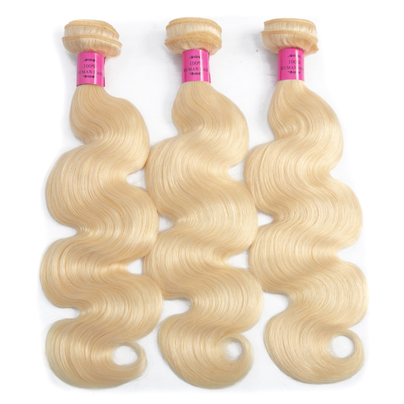 Peruvian Human Hair 613 Color Body Wave Wholesale Blonde 10 Pcs/lot Hair Weaves Ten Bundles 613# Light Color