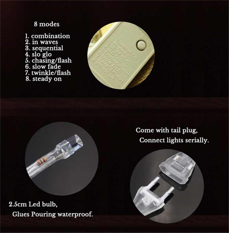 Led Net Lights 8 Modes 220V Wedding Decoration Christmas Fairy String Light New Year Multi Outdoor Garden holiday lighting