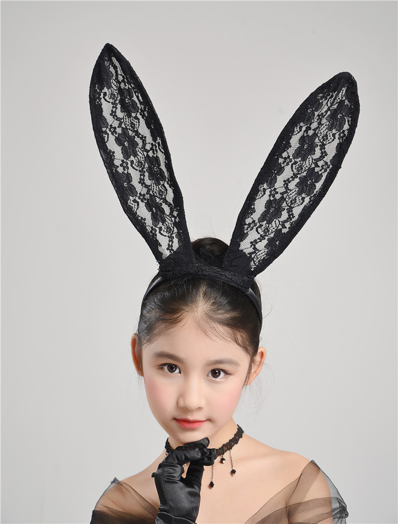 Black Off Shoulder Girls Pageant Dresses With Detachable Skirt Puffy Ball Gown Lace Sash Tulle Little Girl Party Dress Gloves Rabbit Ear
