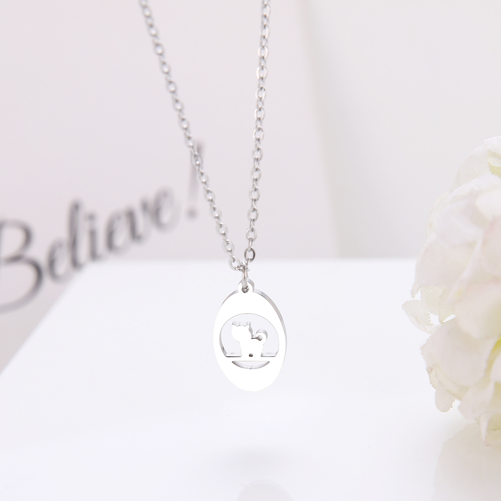 Popular High Quality Stainless Steel For Women Necklaces Cute Cat Pendant Gold And Silver Color Pendant Necklace Engagement Jewelry
Popular High Quality Stainless Steel For Women Necklaces Cute Cat Pendant Gold And Silver Color Pendant Necklace Engagement Jewelry