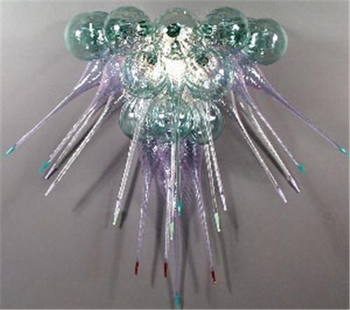 Modern Glass Flower Ceiling Lamp LED Flush Mount Ceiling Chandelier Lights Fixture Home Lamps for Living Room Bedroom Kitchen