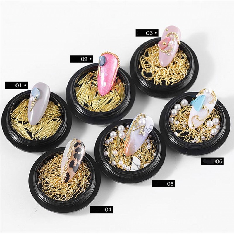 1 Box DIY Mixed Desings Nails Art Glitters Thin Stripes Stickers Gold Metal Nail Rivets Nail Manicure Decals for Art Decor
1 Box DIY Mixed Desings Nails Art Glitters Thin Stripes Stickers Gold Metal Nail Rivets Nail Manicure Decals for Art Decor