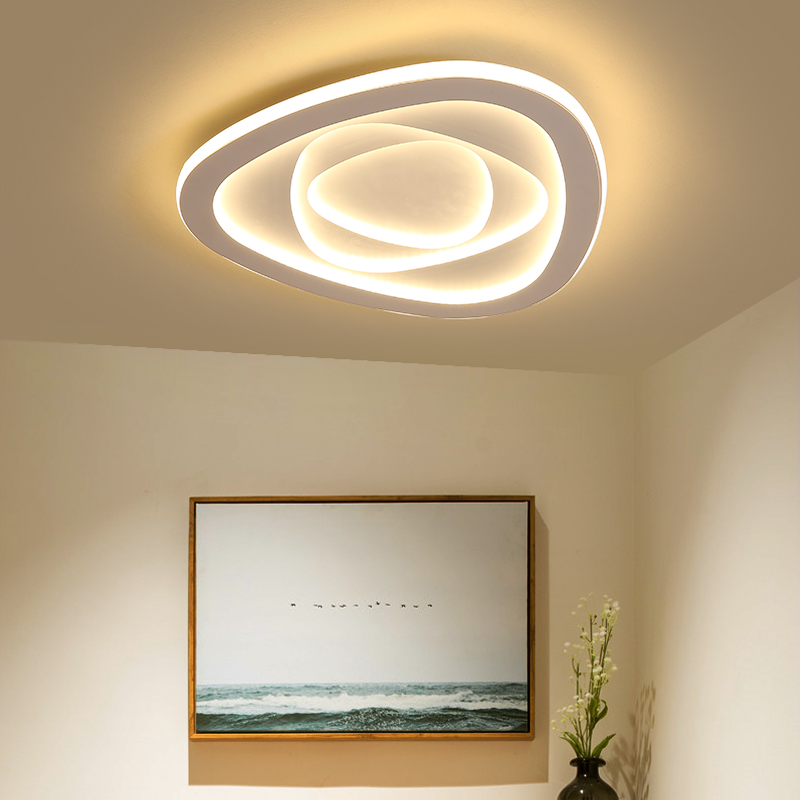 Modern LED Ceiling Lights Creative white Frame ceiling lamp For Living Room Lights Bedroom led ceiling light Home lampara techo от DHgate WW