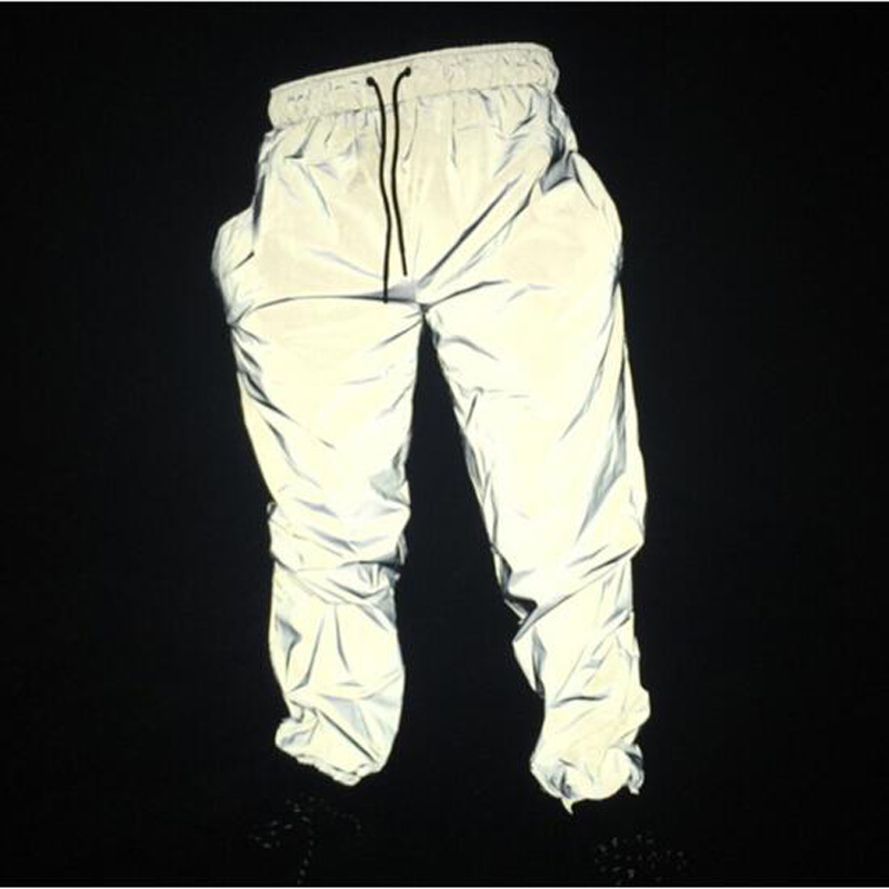 Men Sweatpant flash Reflective Pants Joggers Hip Hop Dance Show Party Night Jogger Baggy streetwear Trousers for couples
Men Sweatpant flash Reflective Pants Joggers Hip Hop Dance Show Party Night Jogger Baggy streetwear Trousers for couples