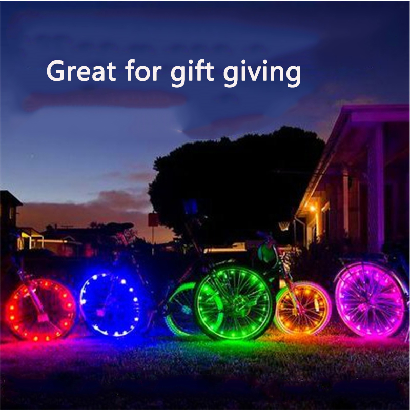 LED Bike Wheel Lights Cycling Spoke Wheel Lamp Waterproof Bright Bicycle Tire Strip Lights Cool Kids Boys Girls Bycicle Accessories,