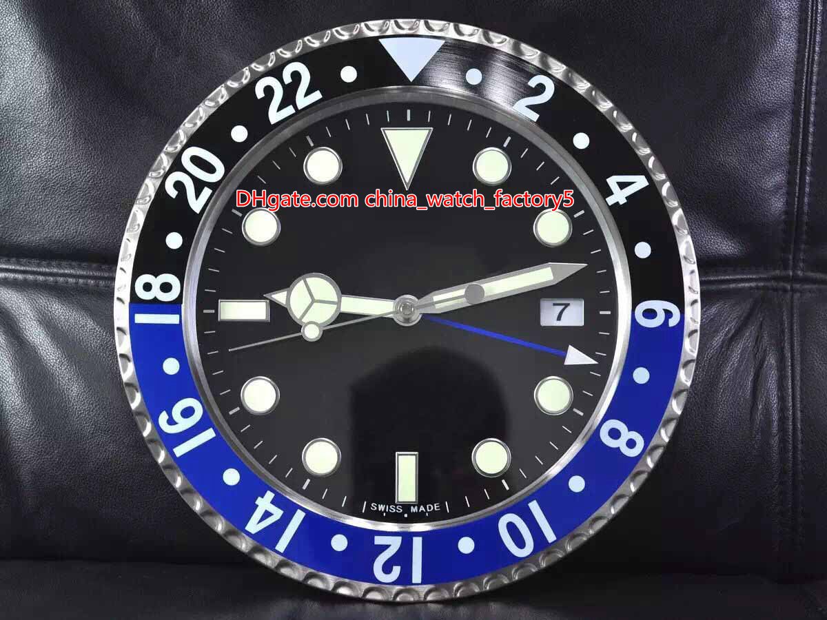 8 Style High Quality GMT Batman Watch Clock Wall Clocks 34CM x 5CM 1.5KG Quartz Movement 316 Steel Model 116710 116719 Clock Watches Clocks
8 Style High Quality GMT Batman Watch Clock Wall Clocks 34CM x 5CM 1.5KG Quartz Movement 316 Steel Model 116710 116719 Clock Watches Clocks