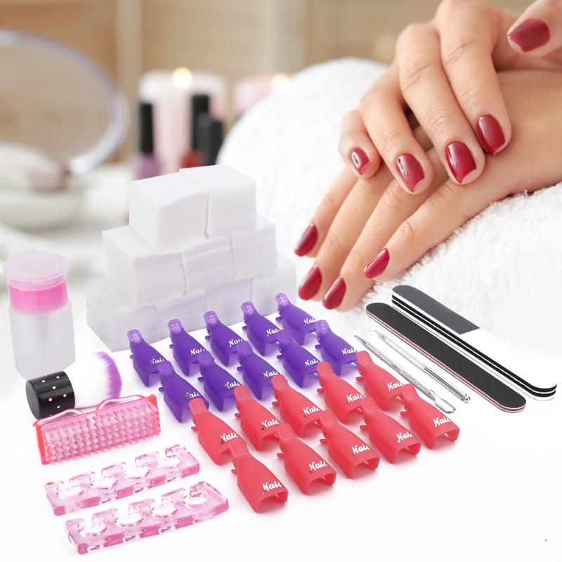 Nail Polish Gel Remover Tools Kit Manicure Set Nail Clips Polish Remover Cotton Pad Brush Cuticle Pusher File
Nail Polish Gel Remover Tools Kit Manicure Set Nail Clips Polish Remover Cotton Pad Brush Cuticle Pusher File