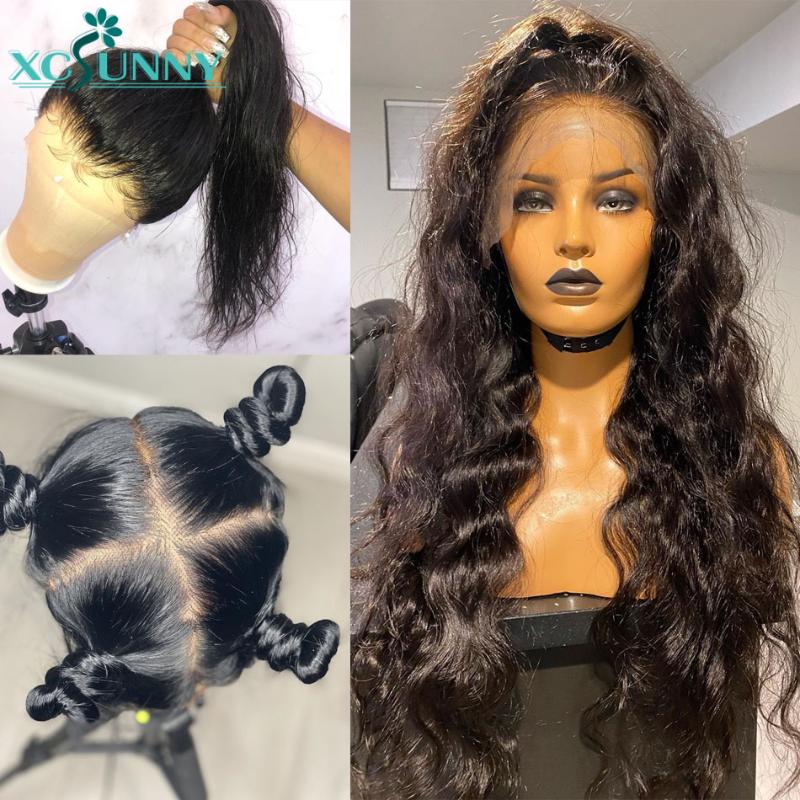 Full Lace Body Wave Wig Glueless 13x6 Lace Front Human Hair Wigs 180 Density Pre Plucked Remy Brazilian Frontal Wig xcsunny, Natural color
Full Lace Body Wave Wig Glueless 13x6 Lace Front Human Hair Wigs 180 Density Pre Plucked Remy Brazilian Frontal Wig xcsunny, Natural color