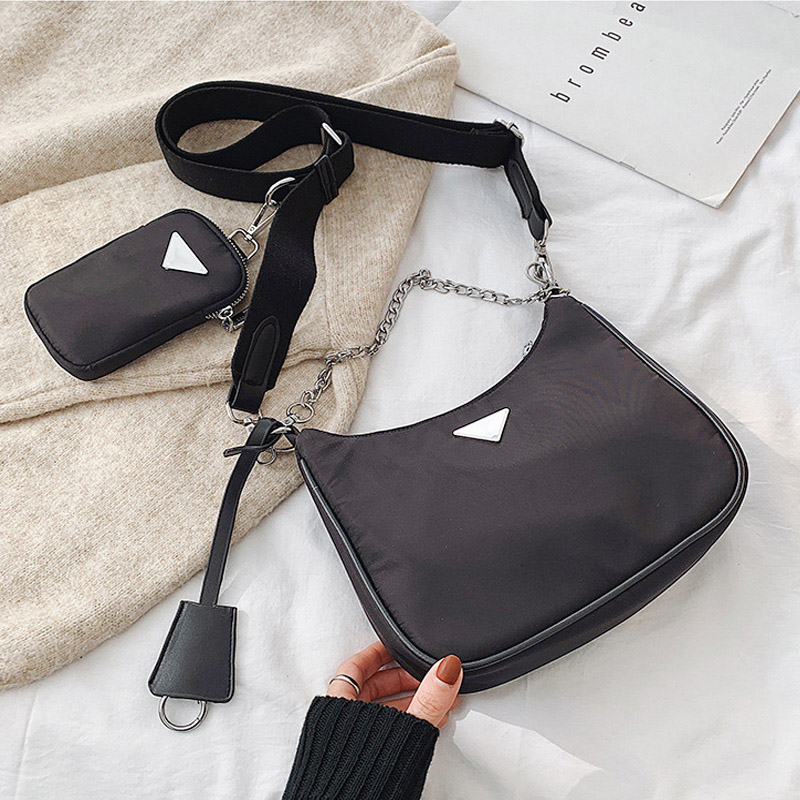 Designer- 2pcs/set Women's Crossbody Bag Female Waterproof Oxford Textile Shoulder Bag High-quality Solid Color Handbags Wallet, Black
Designer- 2pcs/set Women's Crossbody Bag Female Waterproof Oxford Textile Shoulder Bag High-quality Solid Color Handbags Wallet, Black