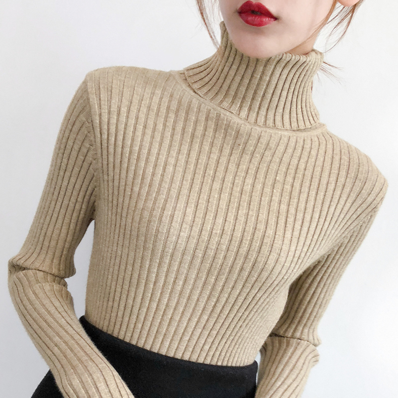 neck sweater women' plush and thickened autumn and winter new 2019 foreign style long sleeve with slim knit bottoming, See chart
neck sweater women' plush and thickened autumn and winter new 2019 foreign style long sleeve with slim knit bottoming, See chart
