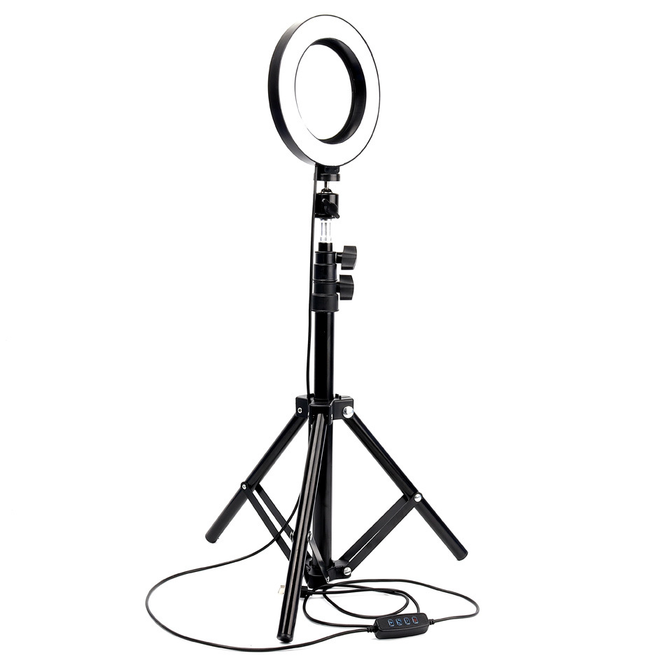 Indoor Lighting LED Ring Light Po Studio Camera Pography Dimmable Video lamp for Makeup Selfie with Tripod Phone Holder