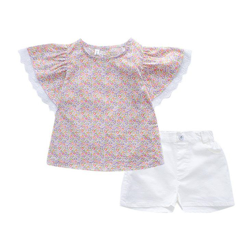 DFXD 1-7Yrs Children Clothes Set Summer Lace Sleeve Flower Print T-shirt Tops+White Shorts 2pc Outfit Kids Clothing Sets New, Pink
DFXD 1-7Yrs Children Clothes Set Summer Lace Sleeve Flower Print T-shirt Tops+White Shorts 2pc Outfit Kids Clothing Sets New, Pink