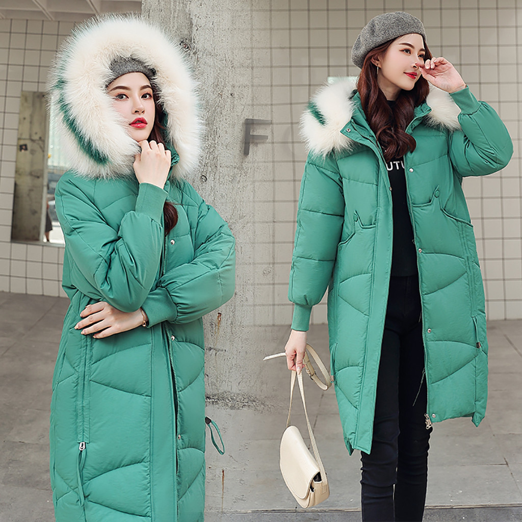 Big fur collar warm Jacket mid-length pocket 2019 Outerwear Coats Female padded hooded jacket Parka casual comfort, Bk
Big fur collar warm Jacket mid-length pocket 2019 Outerwear Coats Female padded hooded jacket Parka casual comfort, Bk